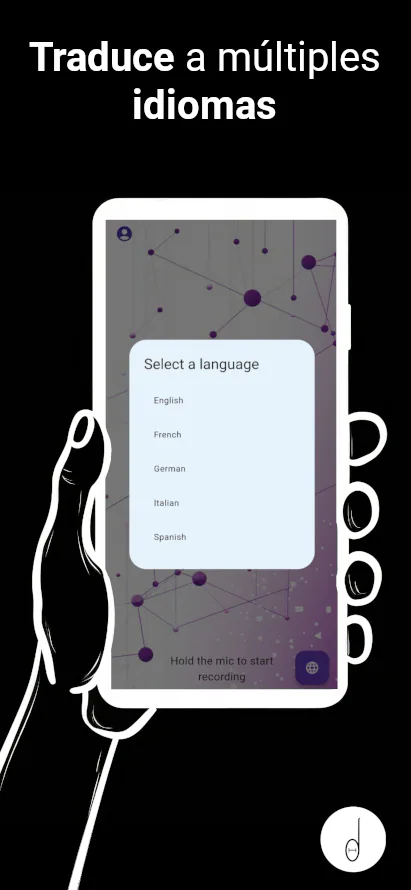 Selector de idiomas de BuddyLingo