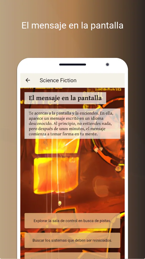 Pantalla de una aventura avanzada en LAIA