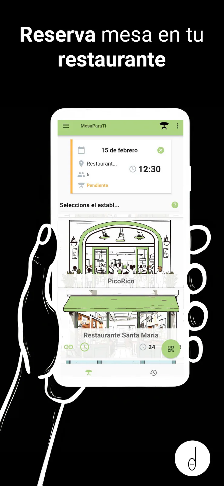 Listado de establecimientos gestionados en MesaParaTi