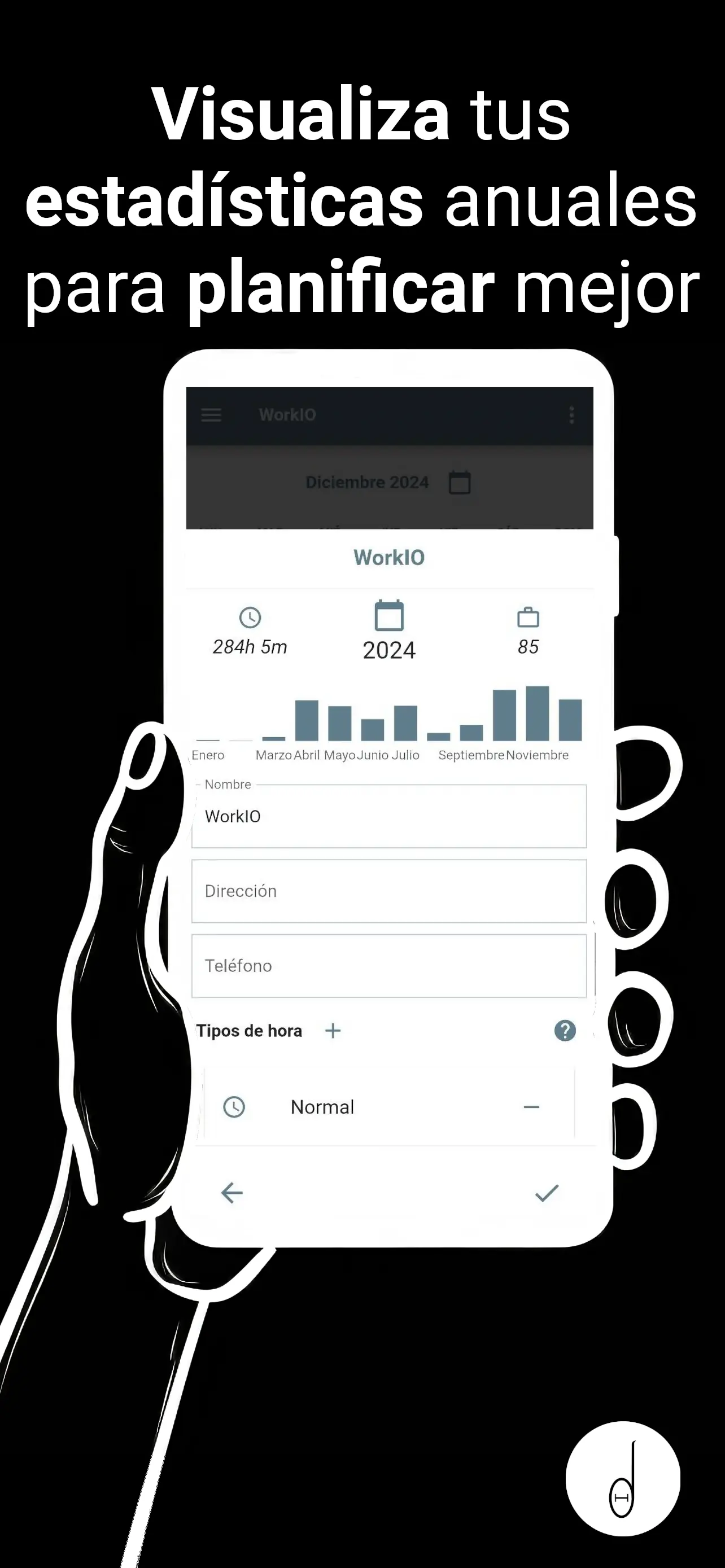 Detalle de un empleo configurado en WorkIO