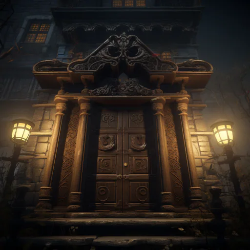 The front door ajar inviting you to enter