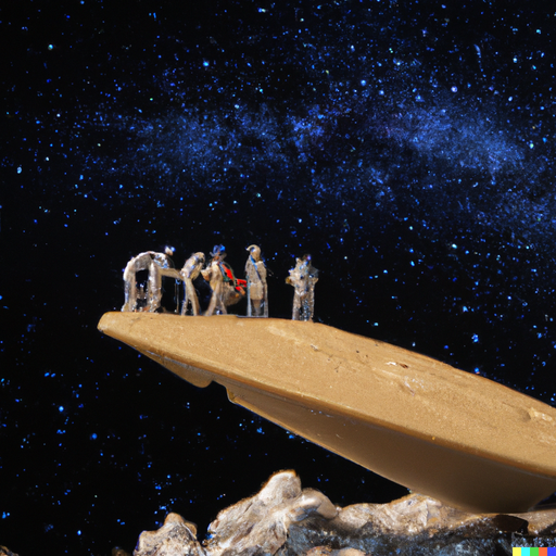 The crew of the Starship Discovery was on a long journey, far away from the Milky Way. They were exploring new worlds and making new discoveries