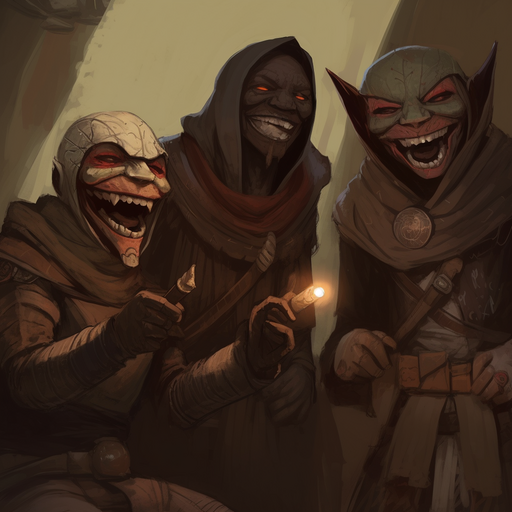 A group of rebels known as "The Guardians of Laughter" secretly traveling through a dark and silent world, spreading joy and laughter wherever they go.
