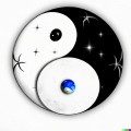En un planeta lejano, en un universo desconocido, vivían dos dioses, el Yin y el Yang.